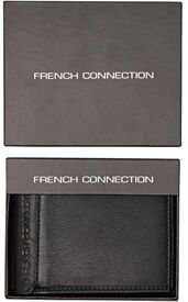 French Connection Mens Stitch Emboss Wallet Black French Connection Mens Stitch Emboss Wallet Black