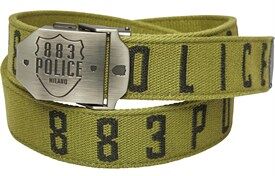 883 Police Mens Narco Webbing Belt Khaki/Black 883 Police Mens Narco Webbing Belt Khaki/Black