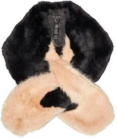 Ted Baker Womens Avril Two Tone Detail Faux Fur Scarf Black Ted Baker Womens Avril Two Tone Detail Faux Fur Scarf Black