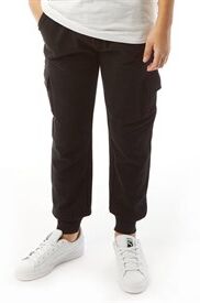 Fluid Junior Boys Cargo Fleece Jogpants Black Fluid Junior Boys Cargo Fleece Jogpants Black