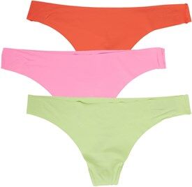 Brave Soul Womens Sam Three Pack Thongs Mint/Emberglow/Orchid Brave Soul Womens Sam Three Pack Thongs Mint/Emberglow/Orchid