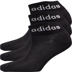 adidas Three Pack Ankle Socks Black/White adidas Three Pack Ankle Socks Black/White