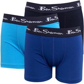 Ben Sherman Infant Boys Three Pack Waterfall Boxers Set Navy Blazer Ben Sherman Infant Boys Three Pack Waterfall Boxers Set Navy Blazer