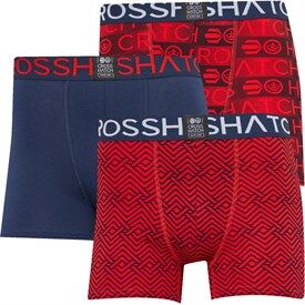 Crosshatch Mens Ricochet Three Pack Boxer Shorts Reds Crosshatch Mens Ricochet Three Pack Boxer Shorts Reds