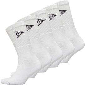 Dunlop Mens Dreary Five Pack Sport Crew Socks White Dunlop Mens Dreary Five Pack Sport Crew Socks White