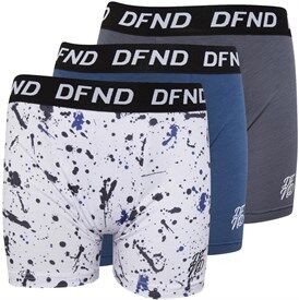 DFND London Junior Boys Boxers Three Pack Multi DFND London Junior Boys Boxers Three Pack Multi