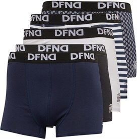 DFND London Mens North Five Pack Boxers Navy/Black/White/Navy/Sky DFND London Mens North Five Pack Boxers Navy/Black/White/Navy/Sky