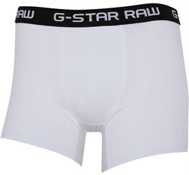 G-STAR Mens Classic Trunks White/Black G-STAR Mens Classic Trunks White/Black
