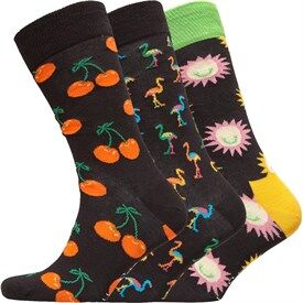 Happy Socks Mens Three Pack Socks Multi Happy Socks Mens Three Pack Socks Multi
