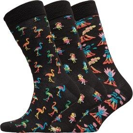 Happy Socks Mens Waterfall Three Pack Socks Multi Happy Socks Mens Waterfall Three Pack Socks Multi