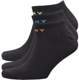 DKNY Mens Broadway Three Pack Trainer Liners Black DKNY Mens Broadway Three Pack Trainer Liners Black