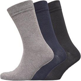 DKNY Mens Mercer Three Pack Socks Black/Navy/Grey Marl DKNY Mens Mercer Three Pack Socks Black/Navy/Grey Marl