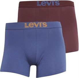 Levi's Solid Basic Boxers Two Pack Bordeaux Levi's Solid Basic Boxers Two Pack Bordeaux