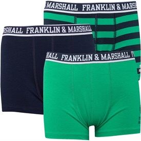 Marshall Franklin & Marshall Boys Three Pack Trunks Bright Green/Green/Black/Stripe Marshall Franklin & Marshall Boys Three Pack Trunks Bright Green/Green/Black/Stripe
