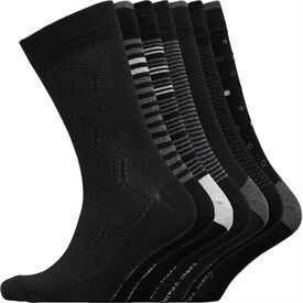 Smith And Jones Mens Blacksmith Seven Pack Socks Black/Charcoal Marl/White/Grey Marl Smith And Jones Mens Blacksmith Seven Pack Socks Black/Charcoal Marl/White/Grey Marl