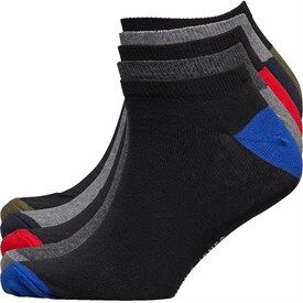 Smith And Jones Mens Abner Five Pack Trainer Liners Multi Smith And Jones Mens Abner Five Pack Trainer Liners Multi