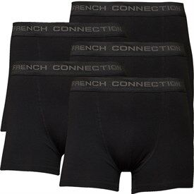 French Connection Mens Five Pack Boxers Black French Connection Mens Five Pack Boxers Black