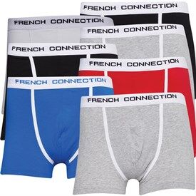 French Connection Mens Seven Pack FC Boxers Multi Colour French Connection Mens Seven Pack FC Boxers Multi Colour
