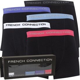 French Connection Mens Five Pack FC Boxers FC3 Black French Connection Mens Five Pack FC Boxers FC3 Black