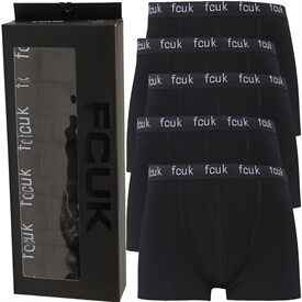 French Connection Mens FCUK Five Pack Boxers FCUK 2 Black French Connection Mens FCUK Five Pack Boxers FCUK 2 Black