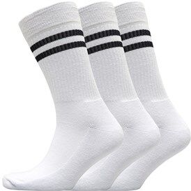 French Connection Mens FCUK Three Pack Sport Stripe Socks White/Marine French Connection Mens FCUK Three Pack Sport Stripe Socks White/Marine