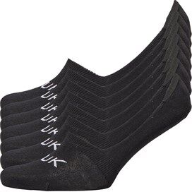 French Connection Mens FCUK Seven Pack Invisible Trainer Socks Black/White French Connection Mens FCUK Seven Pack Invisible Trainer Socks Black/White