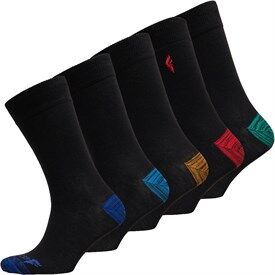 Onfire Mens Five Pack Socks Multi Onfire Mens Five Pack Socks Multi