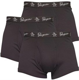Original Penguin Mens Three Pack Boxers Black Original Penguin Mens Three Pack Boxers Black