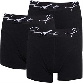 PRODUKT Junior Boys Pktqua Itallic Three Pack Boxers Black PRODUKT Junior Boys Pktqua Itallic Three Pack Boxers Black