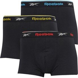 Reebok Mens Marsh Three Pack Trunks Black/Black/Black Reebok Mens Marsh Three Pack Trunks Black/Black/Black