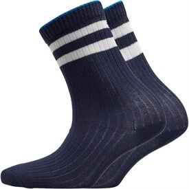 SKECHERS Boys Fashion Socks Two Pack Blue SKECHERS Boys Fashion Socks Two Pack Blue