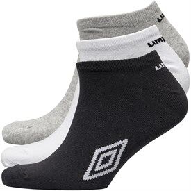 Umbro Mens Three Pack Trainer Liner Socks Mix Umbro Mens Three Pack Trainer Liner Socks Mix