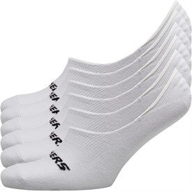 SKECHERS SPORT SKECHERS Six Pack Basic Footie Socks White SKECHERS SPORT SKECHERS Six Pack Basic Footie Socks White