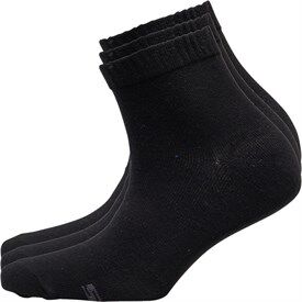 SKECHERS SPORT SKECHERS Womens Three Pack Basic Quarter Socks Black SKECHERS SPORT SKECHERS Womens Three Pack Basic Quarter Socks Black