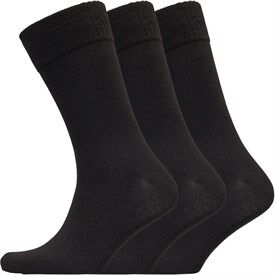 SKECHERS SPORT SKECHERS Mens Three Pack Basic Crew Socks Black SKECHERS SPORT SKECHERS Mens Three Pack Basic Crew Socks Black