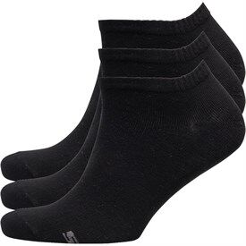 SKECHERS SPORT SKECHERS Mens Three Pack Basic Sneaker Socks Black SKECHERS SPORT SKECHERS Mens Three Pack Basic Sneaker Socks Black