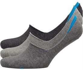 SKECHERS SPORT SKECHERS Mens Three Pack Basic Footie Socks Fog SKECHERS SPORT SKECHERS Mens Three Pack Basic Footie Socks Fog