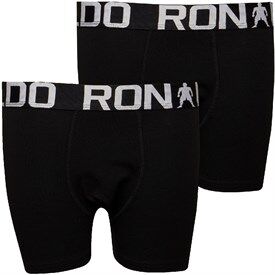 CR7 Boys Two Pack Trunks Black CR7 Boys Two Pack Trunks Black