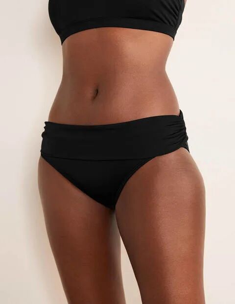 Boden Amalfi Fold Over Bottoms Black Women Boden Nylon Size: 10