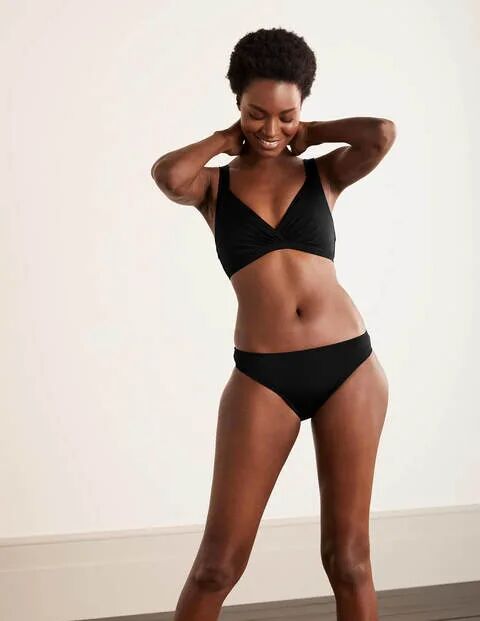 Boden Talamanca Bikini Top Black Women Boden Nylon Size: 14