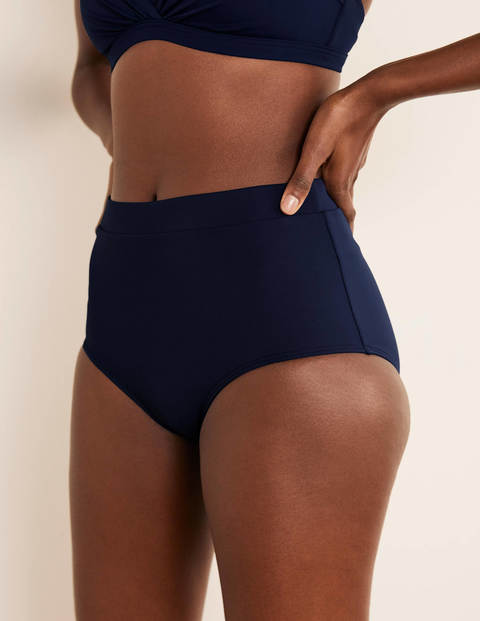 Boden High Waisted Bikini Bottoms French Navy Women Boden Nylon Size: 6 Boden High Waisted Bikini Bottoms French Navy Women Boden Nylon Size: 6