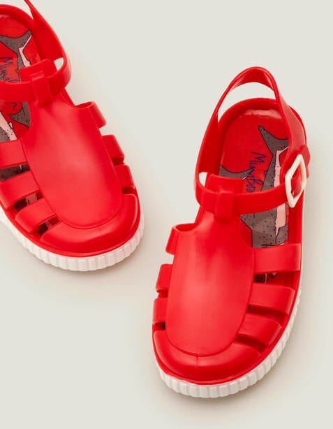 Mini Jelly Shoes Red Boys Boden Sole Size: 30