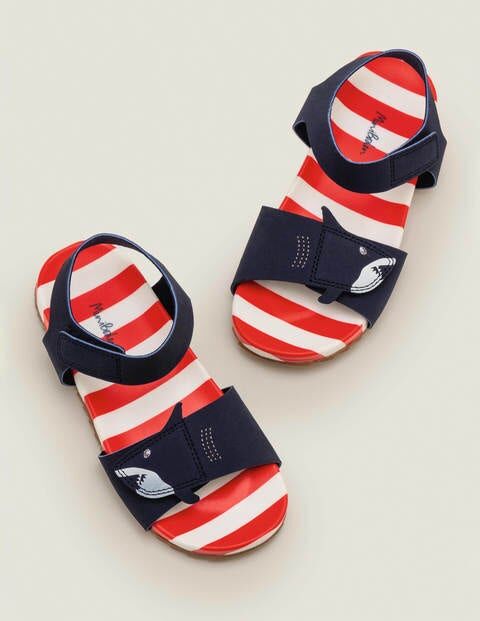 Mini Water Resistant Aqua Sandals College Navy Boys Boden Sole Size: 33