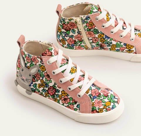 Mini High Tops Vintage Floral Bunnies Girls Boden Sole Size: 29 Mini High Tops Vintage Floral Bunnies Girls Boden Sole Size: 29