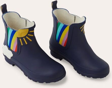 Mini Short Wellies College Navy Scene Girls Boden Sole Size: 33 Mini Short Wellies College Navy Scene Girls Boden Sole Size: 33