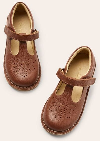 Mini Leather T-bar Flats Tan Girls Boden Leather Size: 29 Mini Leather T-bar Flats Tan Girls Boden Leather Size: 29