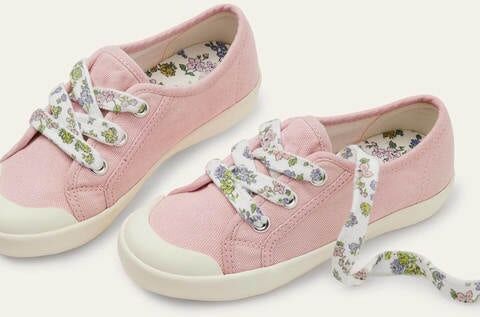 Mini Floral Lace Canvas Shoes Boto Pink Girls Boden Cotton Size: 32 Mini Floral Lace Canvas Shoes Boto Pink Girls Boden Cotton Size: 32