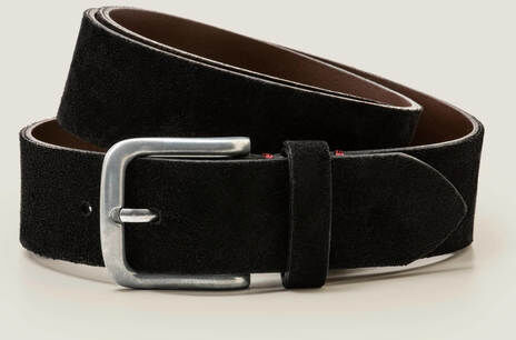 Boden Suede British Belt Black Men Boden Leather Size: 30-32 Boden Suede British Belt Black Men Boden Leather Size: 30-32