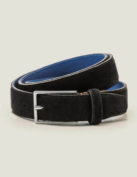 Boden Smart Suede Belt Black Men Boden Leather Size: 34-36