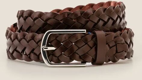 Boden Leather Plaited Belt Brown Men Boden Leather Size: 34-36